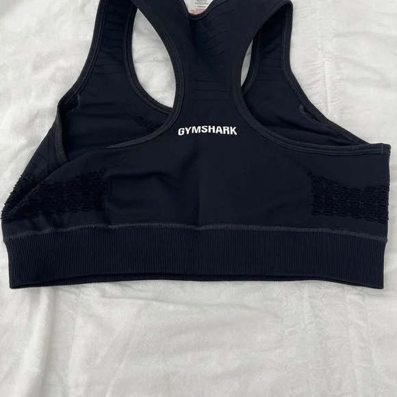 Gymshark Midnight Black Sports Bra and Leggings - Picture 3 of 8